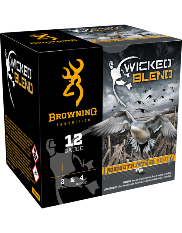 BROWNING WICKED BLEND BISMUTH & STEEL 2 & 4 SHOT 25 RDS