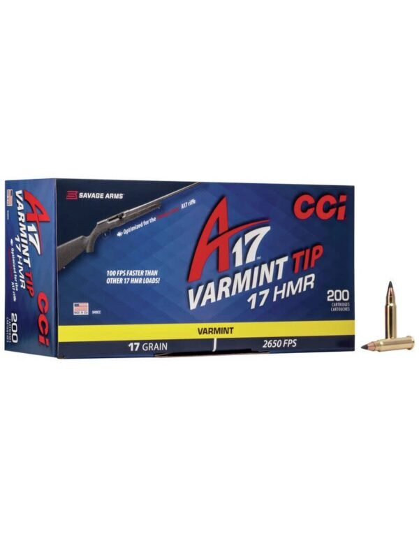 CCI 17 HMR FOR A17 17GR VARMIT 200RDS /BOX