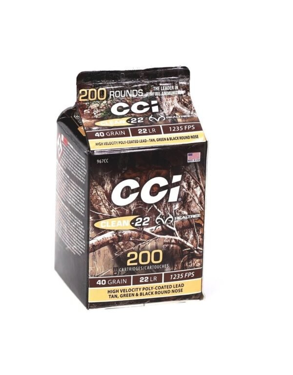 CCI CLEAN 22 LR REALTREE 40 GR 200 RDS