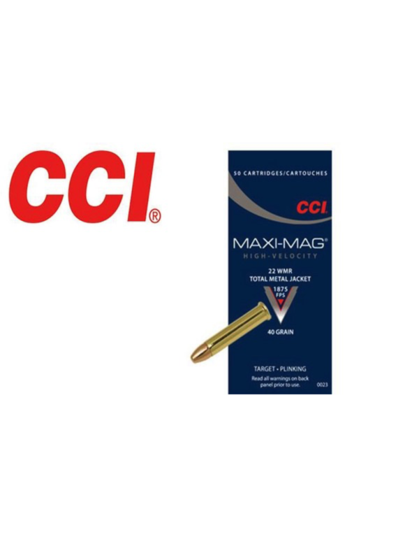 CCI MAXI-MAG C.22 WMR TOTAL METAL JACKET 40GR