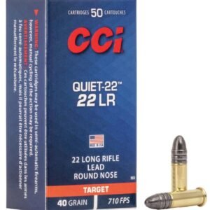 CCI QUIET 22 LR 40 GR LEAD ROUND NOSE 50 RDS