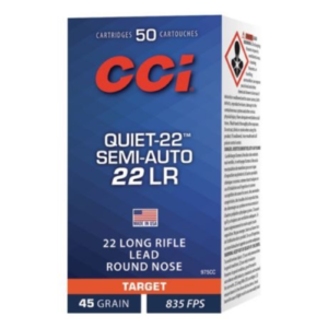 CCI QUIET 22 LR SEMI-AUTO 45GR 50 RDS