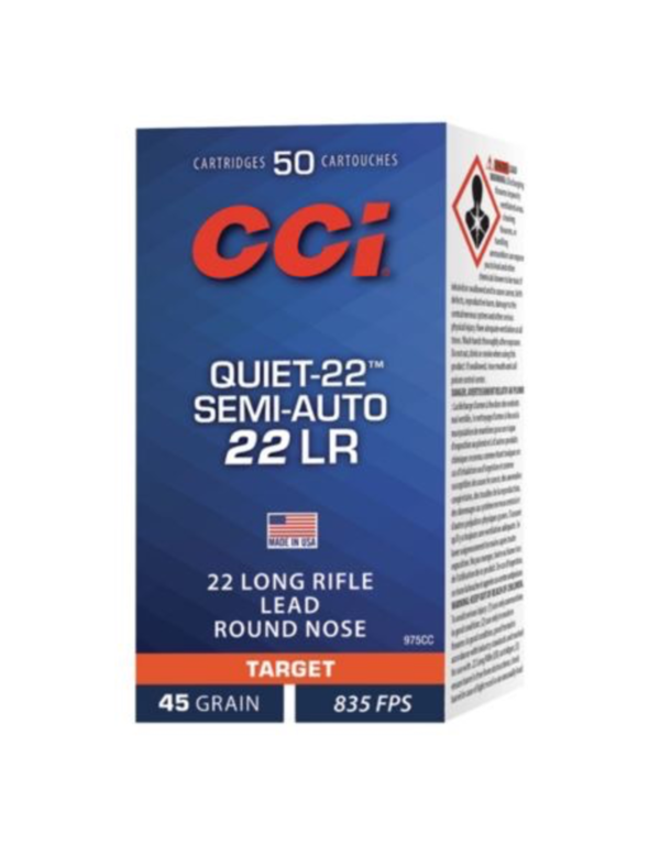 CCI QUIET 22 LR SEMI-AUTO 45GR 50 RDS