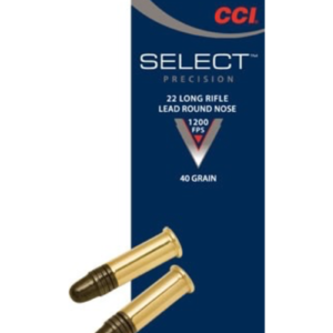 CCI SELECT 22 LR 40 GR 1200 FPS 100 RDS