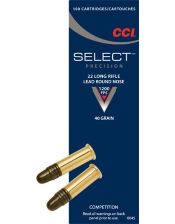 CCI SELECT 22 LR 40 GR 1200 FPS 100 RDS