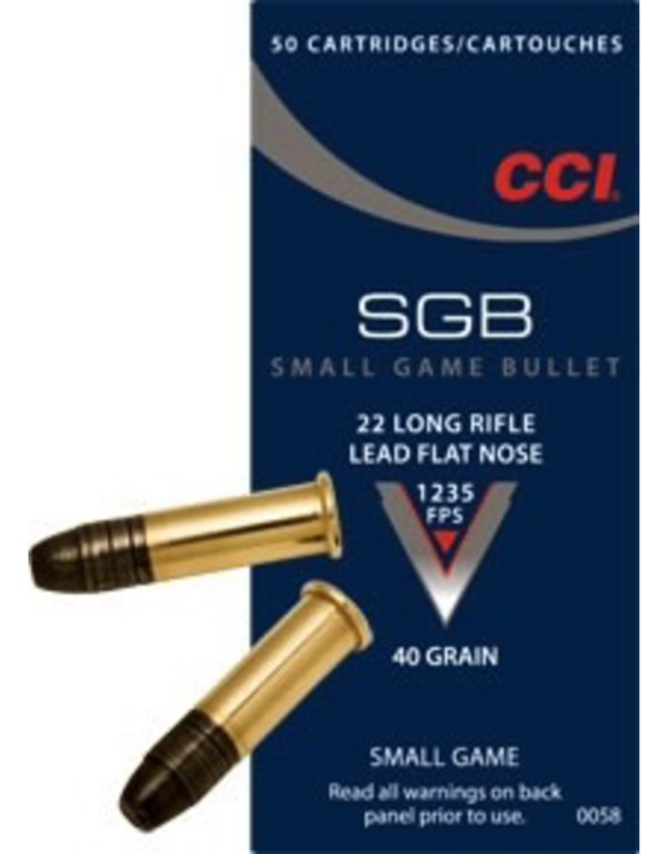 CCI SGB 22 LR 40GR SMALL GAME