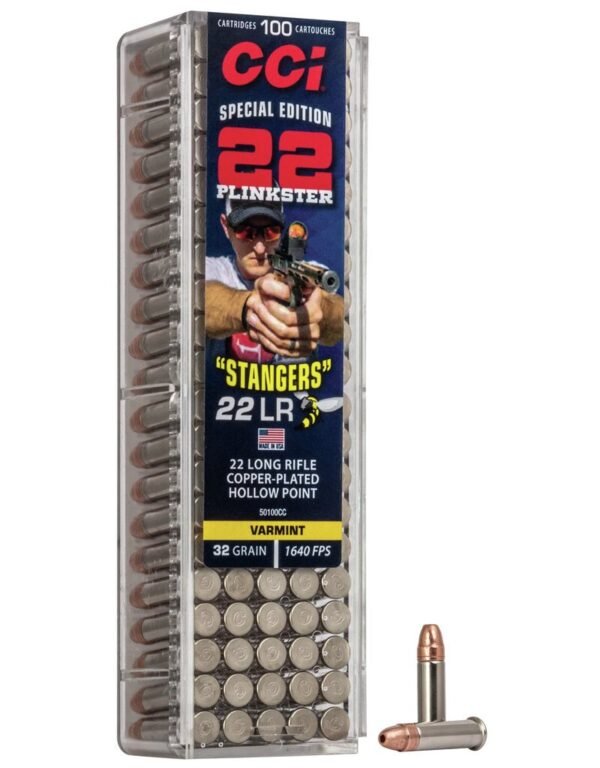 CCI STANGERS 22 LR COPPER-PLATED HOLLOW POINT 32 GR 100 RDS