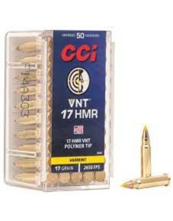 CCI VNT 17 HMR POLYMER TIP 17 GR 50 RDS