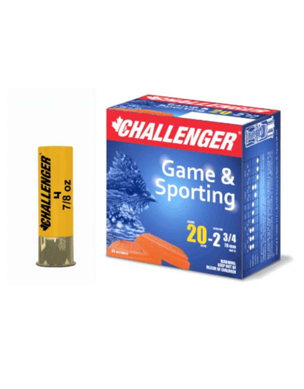 CHALLENGER 20, CHALLENGER 20GA, CHALLENGER 20GA 2.75", CHALLENGER 20GA 2.75" 7/8, CHALLENGER 20GA 2.75" 7/8OZ, CHALLENGER 20GA 2.75" 7/8OZ #4, CHALLENGER 20GA 2.75" 7/8OZ #4 LEAD SHOT, challenger ammo, challenger ammo review, challenger ammo canada,
