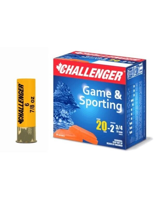 CHALLENGER GAME, CHALLENGER GAME & SPORTING, CHALLENGER GAME & SPORTING HIGH, CHALLENGER GAME & SPORTING HIGH VELOCITY, CHALLENGER GAME & SPORTING HIGH VELOCITY 20, CHALLENGER GAME & SPORTING HIGH VELOCITY 20 GA, challenger ammo, challenger ammo super shortshell, challenger ammo review, challenger ammo canada,