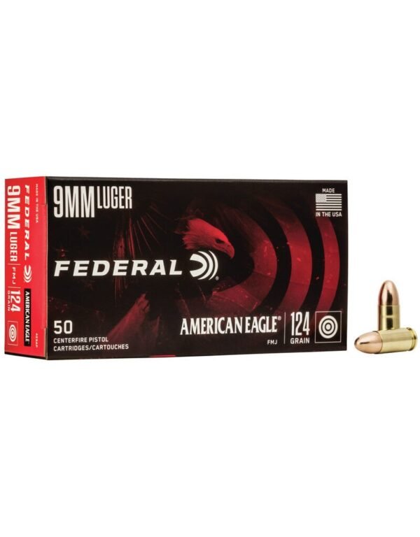 AMERICAN EAGLE C.9MM 124 GR FMJ 50 RDS
