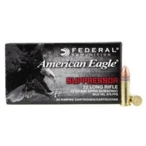 AMERICAN EAGLE SUPPRESSOR 22 LR 45 GR 50 RDS