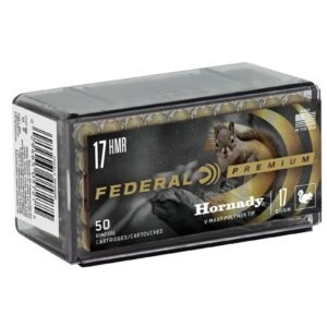 FEDERAL 17 HMR 17GR HORNADY V-MAX 50 RDS