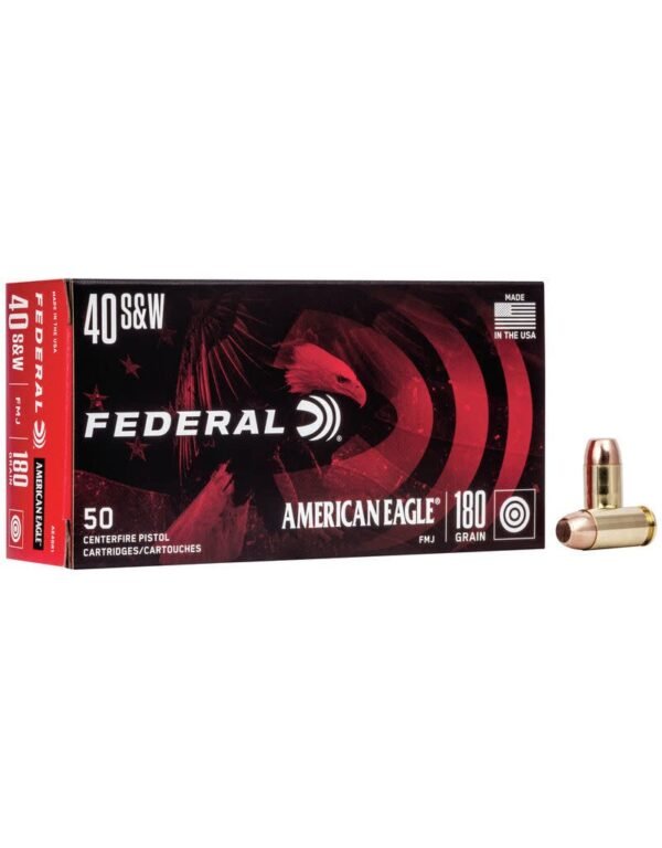 FEDERAL AMMUNITION 40 S&W 180GR FMJ 50 RDS