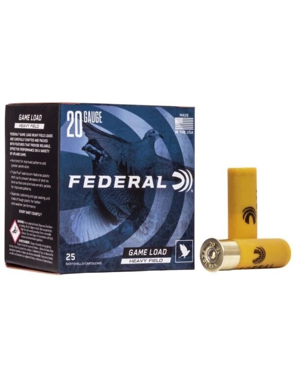 federal game load heavy field, federal game load, federal game load heavy field, federal game load 20 gauge 6 shot, federal game load upland heavy field #7.5, federal game load heavy field 6 shot, federal game load shotgun shells,