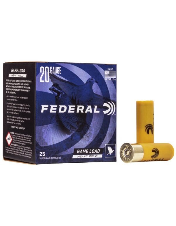 federal game load, federal game load 20 gauge, federal game load 20 gauge 6 shot, federal game load heavy field 6 shot, federal game load 6 shot, federal game load high brass, federal game load shotgun shells,