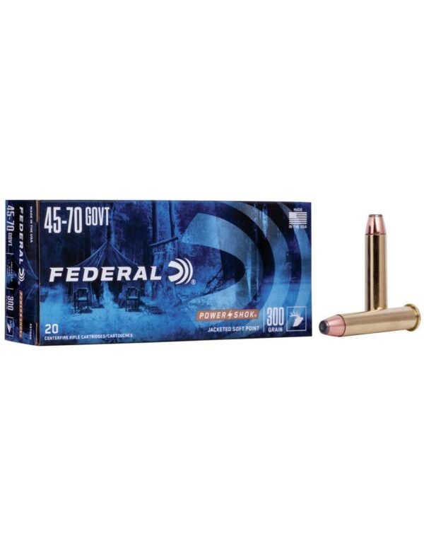 federal power shok, federal power shok 45-70, FEDERAL POWER SHOK 45-70 GOVERNMENT, FEDERAL POWER SHOK 45-70 GOVERNMENT 300GR, FEDERAL POWER SHOK 45-70 GOVERNMENT 300GR 20 RDS,