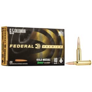 FEDERAL PREMIUM 6.5 CREEDMOOR GOLD MEDAL SIERRA MATCHKING 140 GR 20 RDS