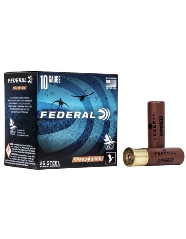 Federal Speed-Shok Waterfowl 10 GA BB Shot Steel 25 RDS