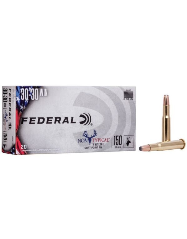 FEDERAL 30-30 WIN, federal 30-30 win 150 grain, FEDERAL 30-30 WIN NON-TYPICAL SOFT POINT, FEDERAL 30-30 WIN NON-TYPICAL SOFT POINT 150 GR, FEDERAL 30-30 WIN NON-TYPICAL SOFT POINT 150 GR 20 RDS