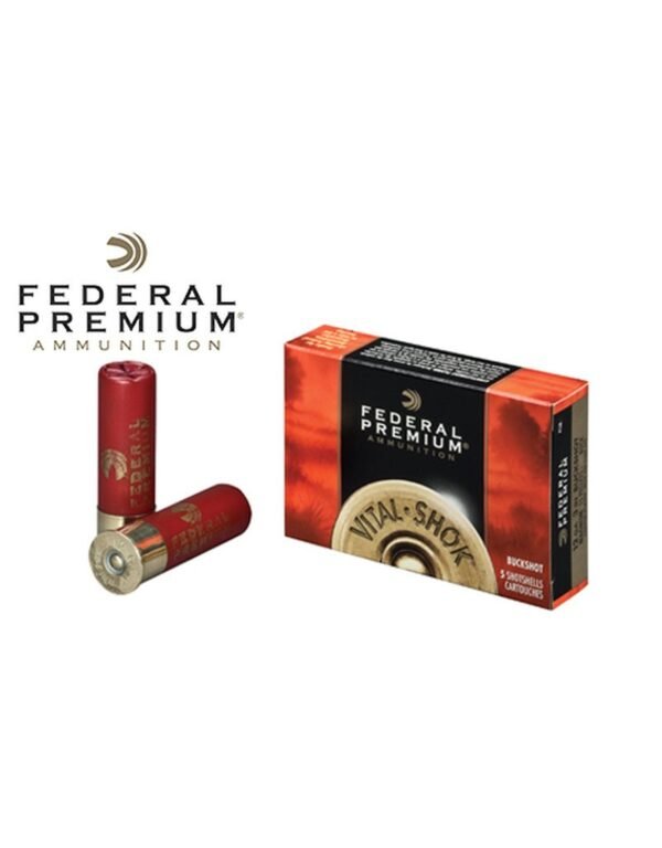 FEDERAL PREMIUM COPPER PLATED BUCKSHOT 12 GA 15 PELLETS 00 BUCK
