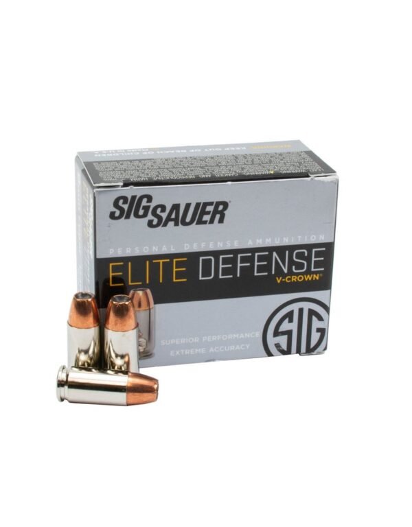 SIG SAUER ELITE DEFENSE V-CROWN 9MM LUGER 124 GR 20 RDS
