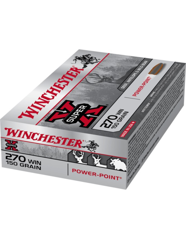 WINCHESTER 270 WIN 150GR, winchester 270 win, winchester 270 win ammo, winchester 270 win 150 grain power point