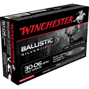 winchester 30-06, winchester 30-06 ammo, winchester 30-06 ballistic silvertip 180 grain, winchester 30-06 sprg