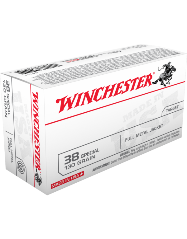 WINCHESTER 38 SPECIAL 130GR FMJ 50 RDS
