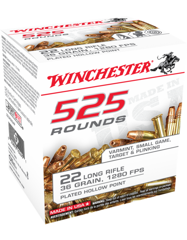 WINCHESTER 525 RDS TARGET & SMALL GAME 22 LR 36 GR