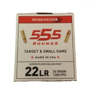 WINCHESTER 555 ROUNDS 36 GR TARGET & SMALL GAME COPPER PLATED HOLLOW POINT