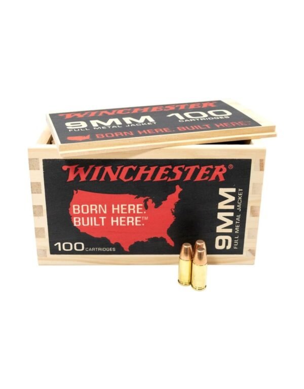 WINCHESTER COLLECTOR'S BOX 9MM FMJ 100 RDS