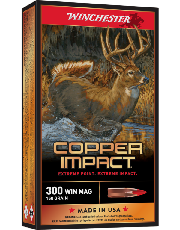WINCHESTER COPPER IMPACT, WINCHESTER COPPER IMPACT 300 WIN, winchester 300 win mag copper impact, winchester 300 win mag, winchester 300 win mag ammo, winchester 300 win mag 150 grain power point