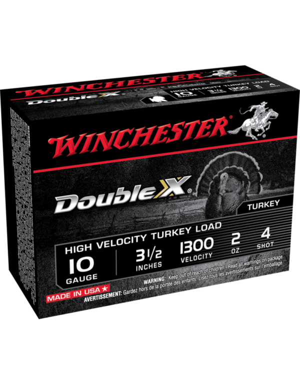 WINCHESTER DOUBLE X TURKEY LOAD 10 GA #4 3 1/2