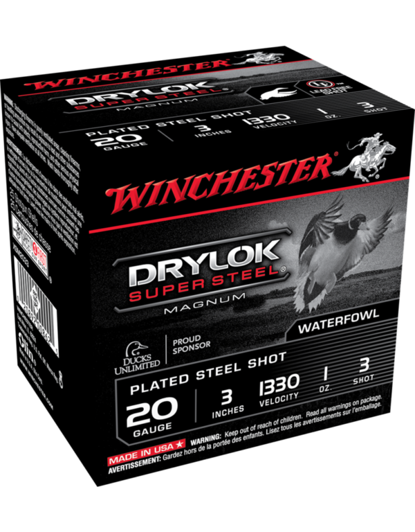 WINCHESTER DRYLOCK, WINCHESTER DRYLOCK SUPER, WINCHESTER DRYLOCK SUPER STEEL, WINCHESTER DRYLOCK SUPER STEEL 20, WINCHESTER DRYLOCK SUPER STEEL 20 GA, WINCHESTER DRYLOCK SUPER STEEL 20 GA 3", WINCHESTER DRYLOCK SUPER STEEL 20 GA 3" 1 0Z, winchester ammo,