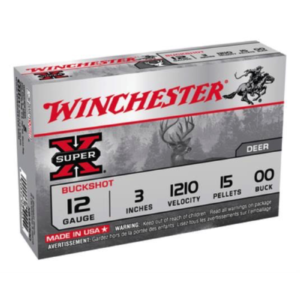 WINCHESTER SUPER-X 12GA 3 - 00 BUCKSHOT 5 RDS