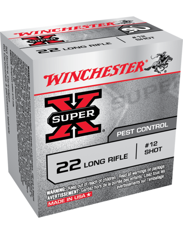 WINCHESTER SUPER X 22 LONG RIFLE #12 SHOT 50 RDS