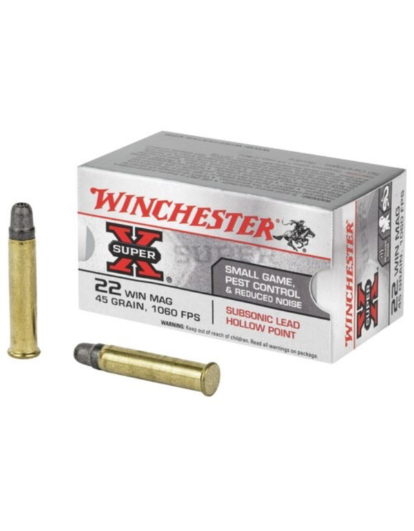 WINCHESTER SUPER-X 22 WIN MAG 45GR 50 RDS