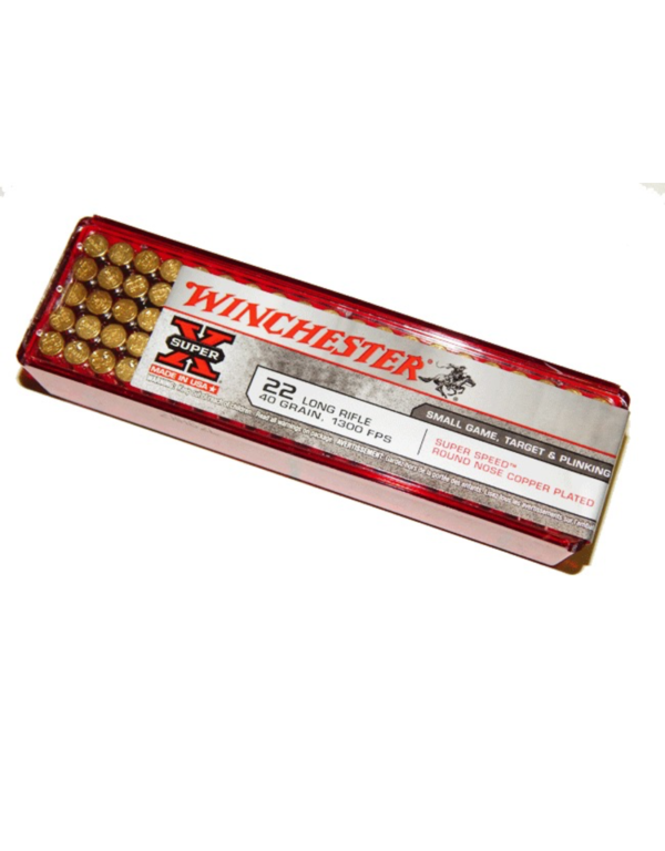 WINCHESTER SUPER-X SUPERSPEED 22 LR 40GR COPPER 100 RDS