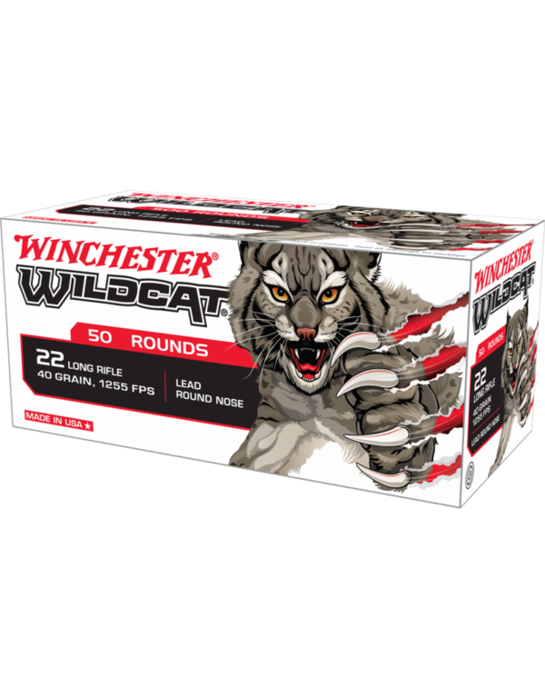 WINCHESTER WILDCAT 22 LONG RIFLE 40 GR LEAD ROUND NOSE 50 RDS
